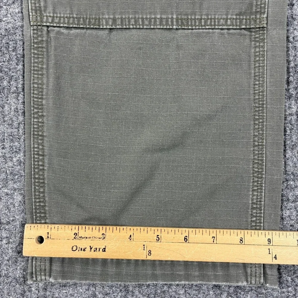 Carhartt Cargo Pants Mens 40x30 Green Canvas Relaxed Fit Utility Workwear